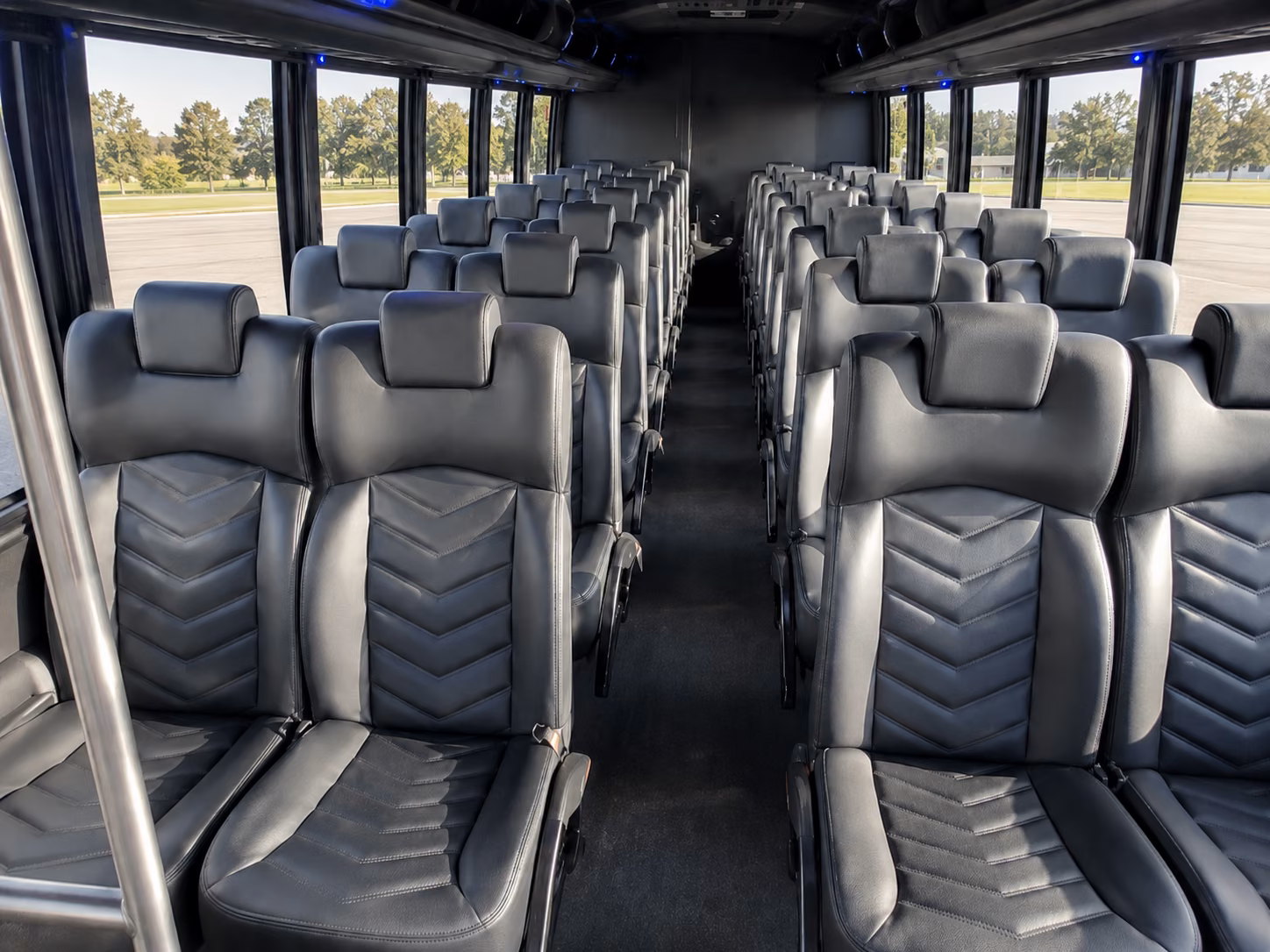 santee 20 passenger minibus inside