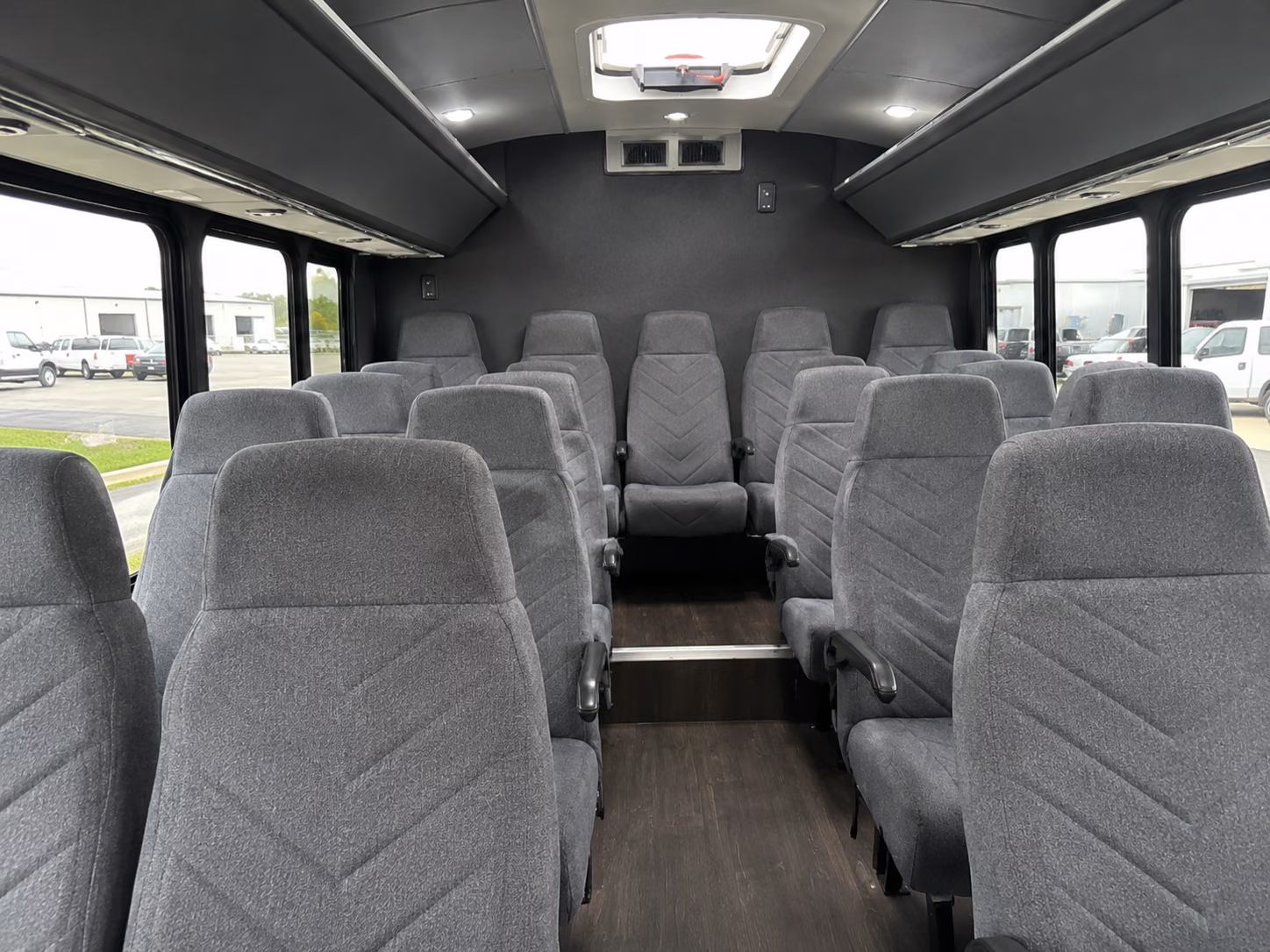 santee 20 passenger minibus interior