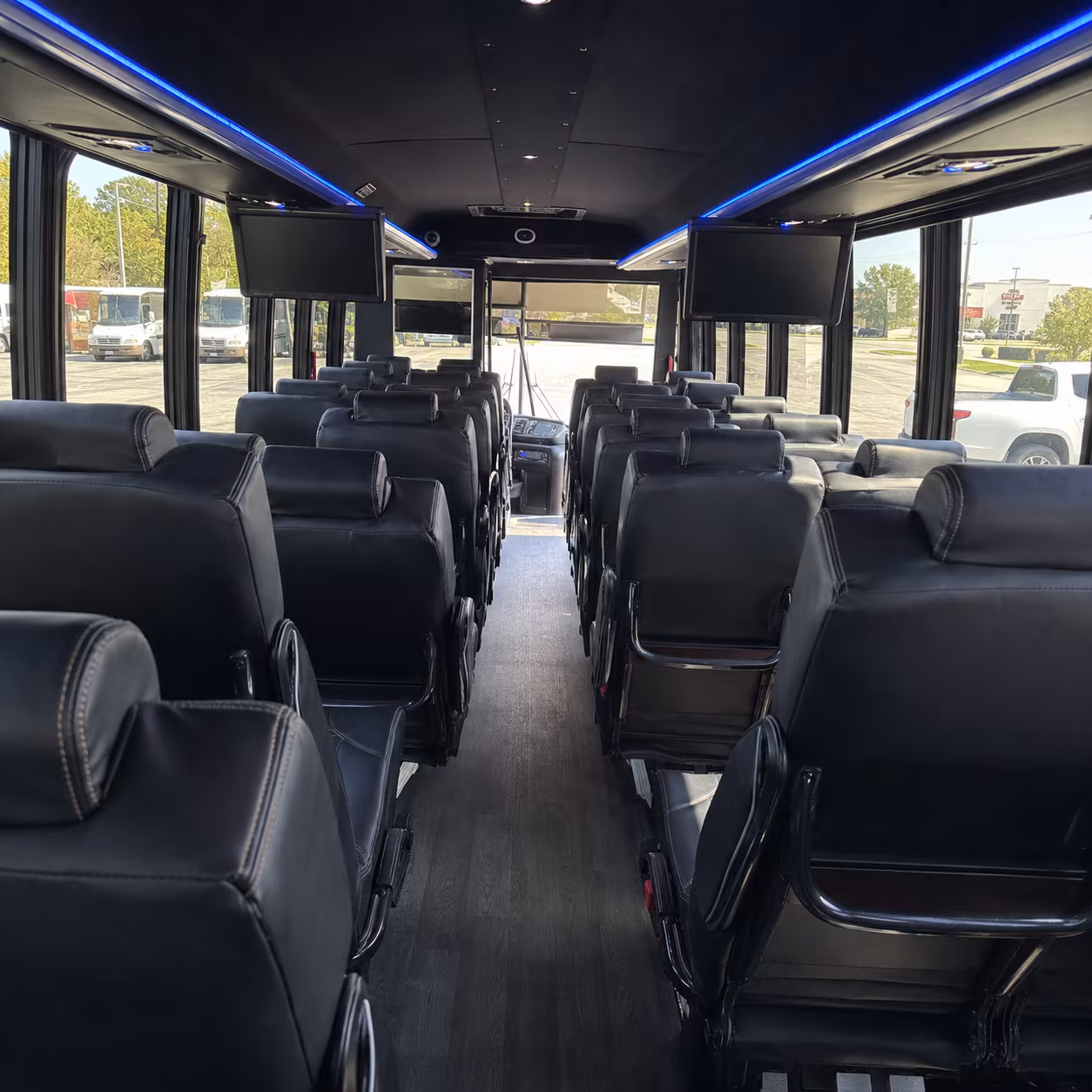 santee 25 passenger minibus interior