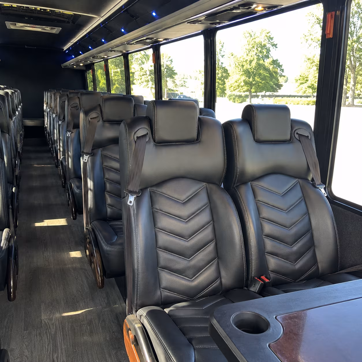 santee 35 passenger minibus inside
