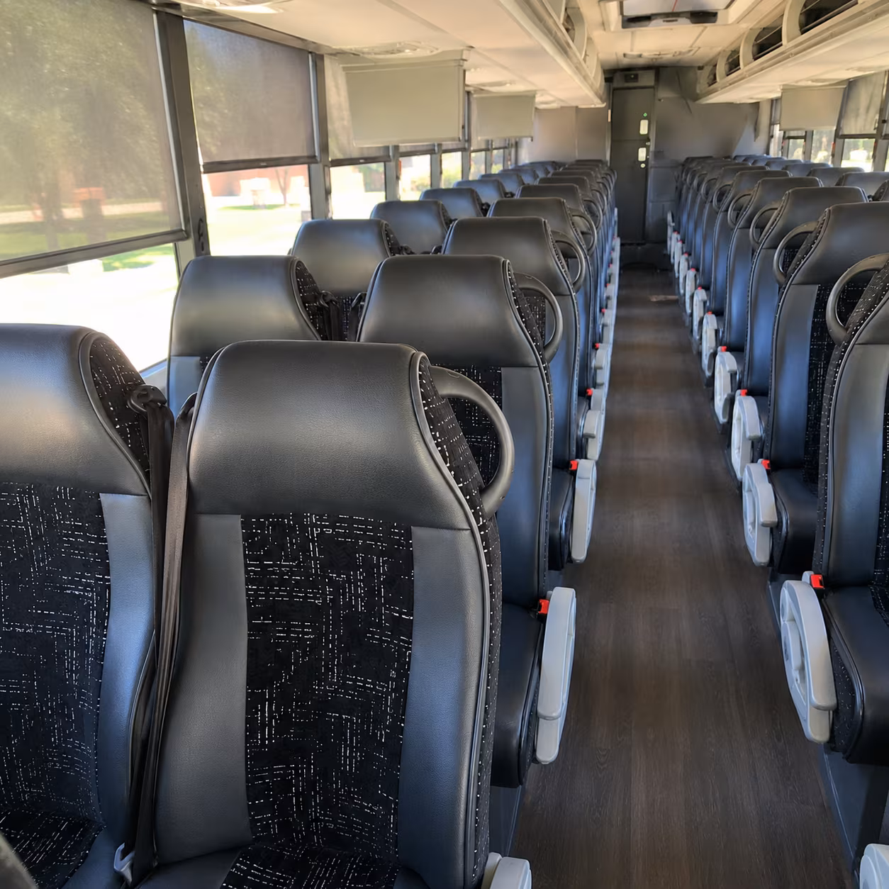 santee 56 passenger charter bus interior