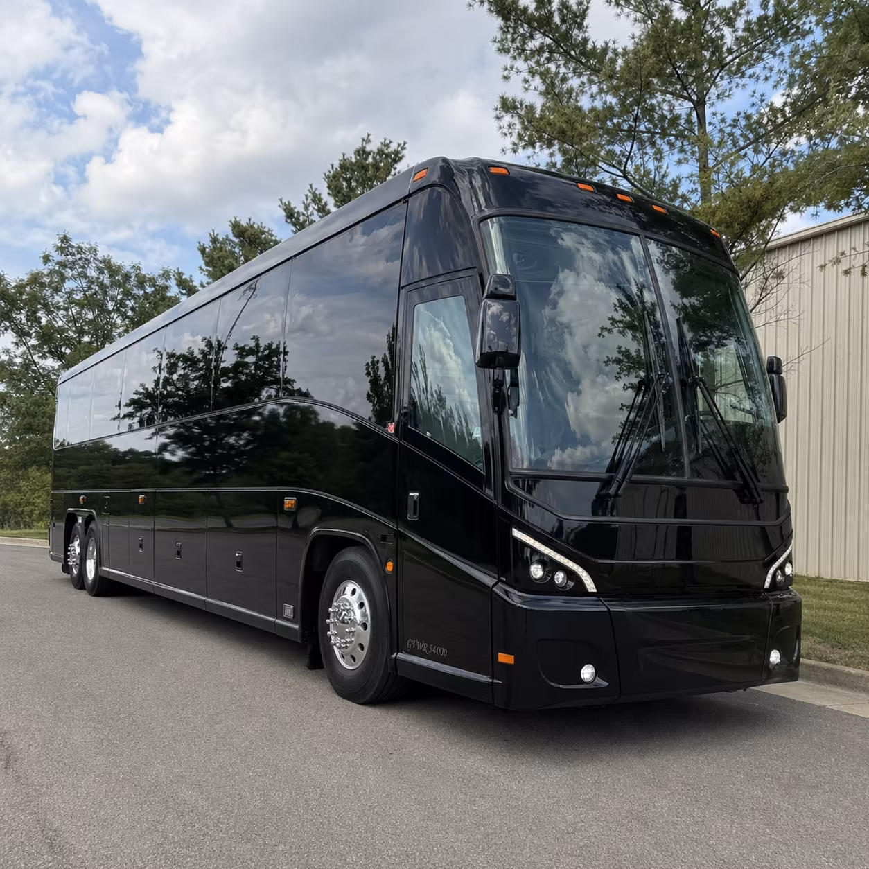 santee 56 passenger charter bus