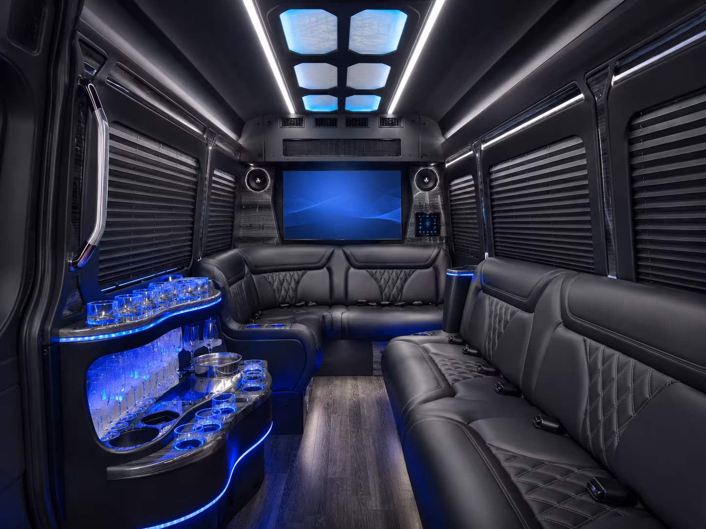 santee sprinter limousine inside